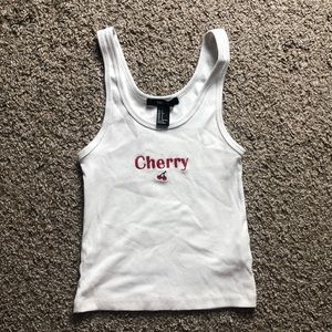 Forever 21 Cherry Tank Top